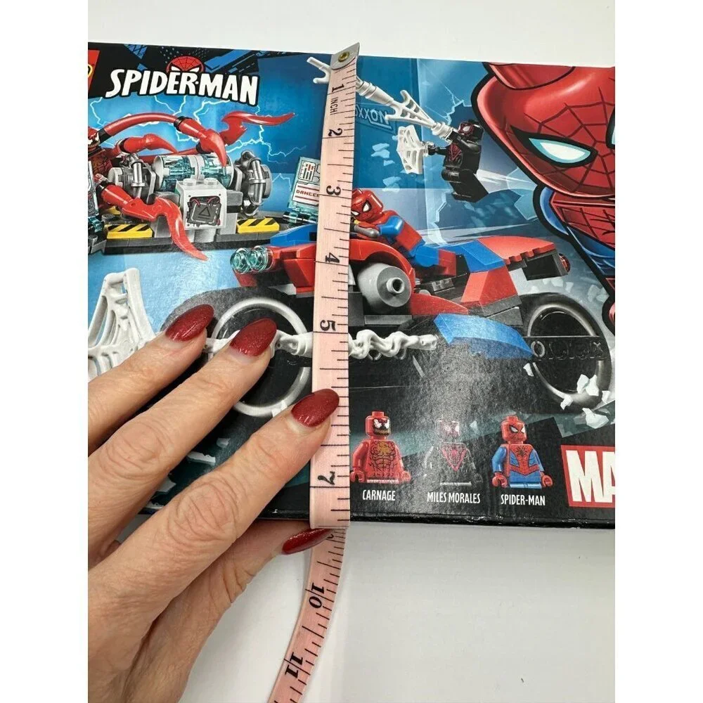 EMPTY BOX ONLY - LEGO 76113 Marvel Super Heroes Spider-Man Bike Rescue (235 pcs)